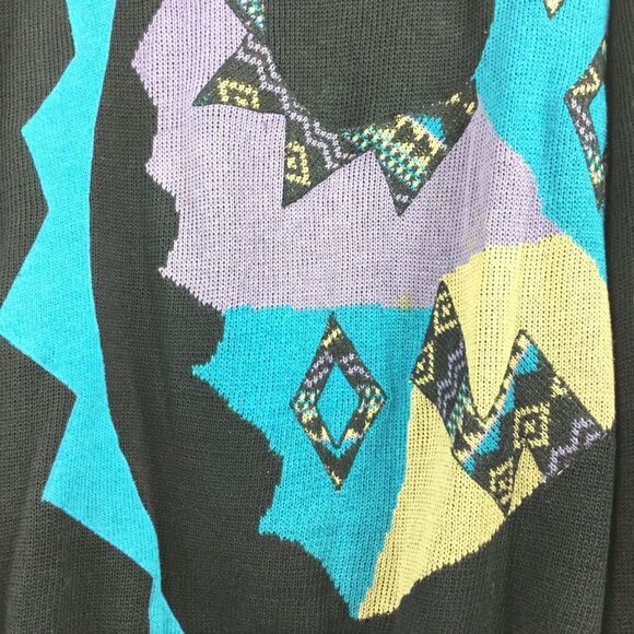 Vintage Linea Sweater Black Men Size Small/Medium - Picture 3 of 9